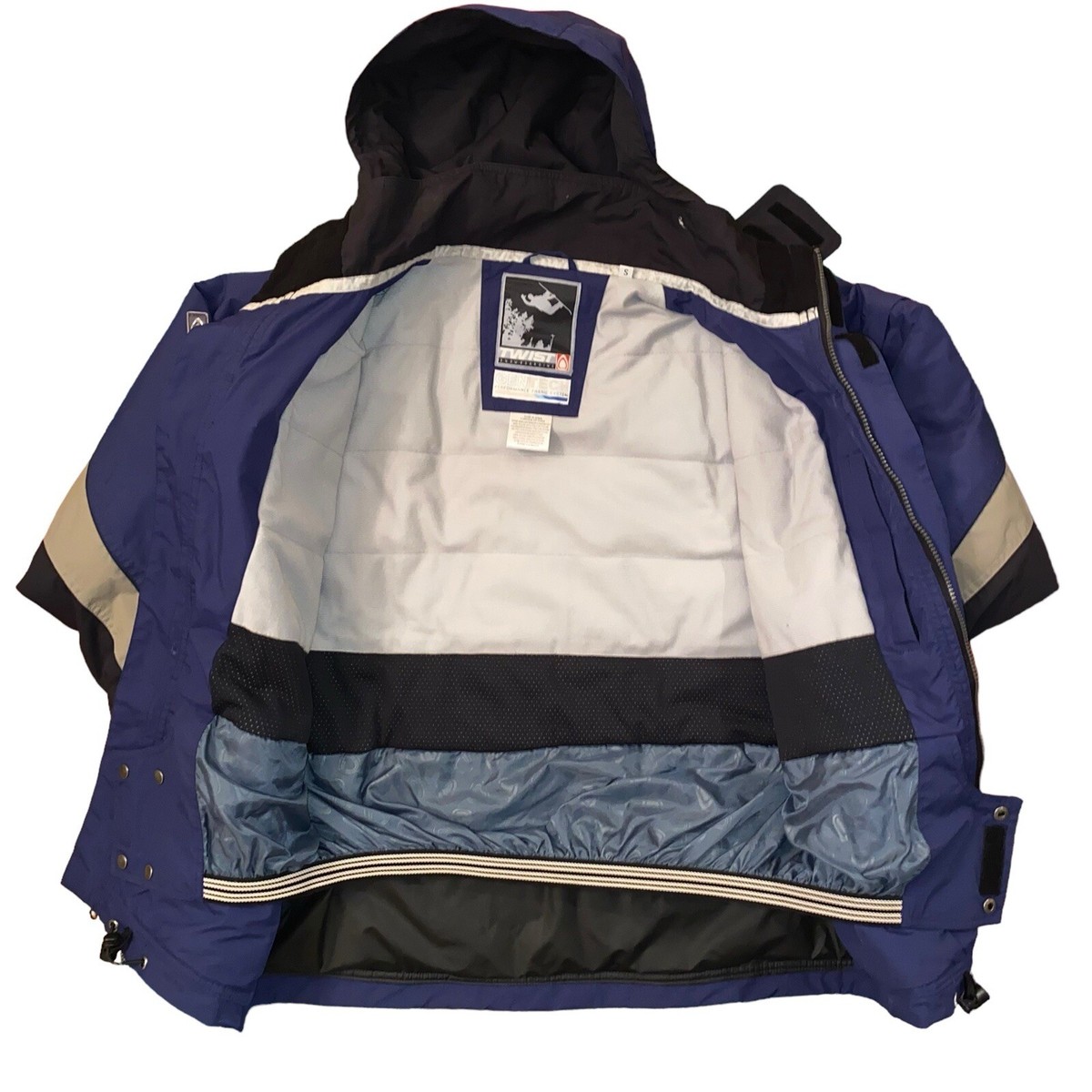 Vintage Twist GenTech Snowboard Jacket Men's Size Small Blue