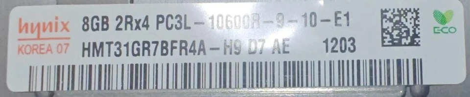 ASSORTED SHIELDED 8GB ( PC3-10600 (DDR3-1333) REG ECC SERVER MEMORY - Image 3 of 4