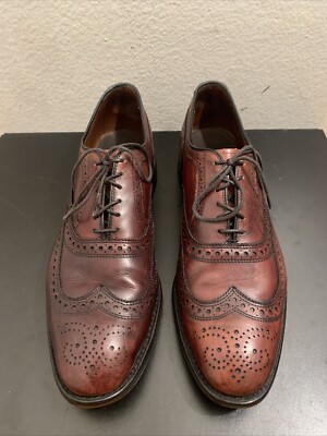 Allen Edmonds McAllister Burgundy Wingtip Dress Shoes 6225 Men Sz 
