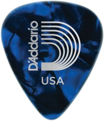Planet Waves klassische Zelluloid-Gitarren-Plektren 20er-Pack - Blue Pearl - schwer 1,0 mm