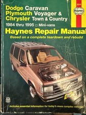 Haynes Dodge Caravan Plymouth Voyager 1984-1995 Repair Manual 30010