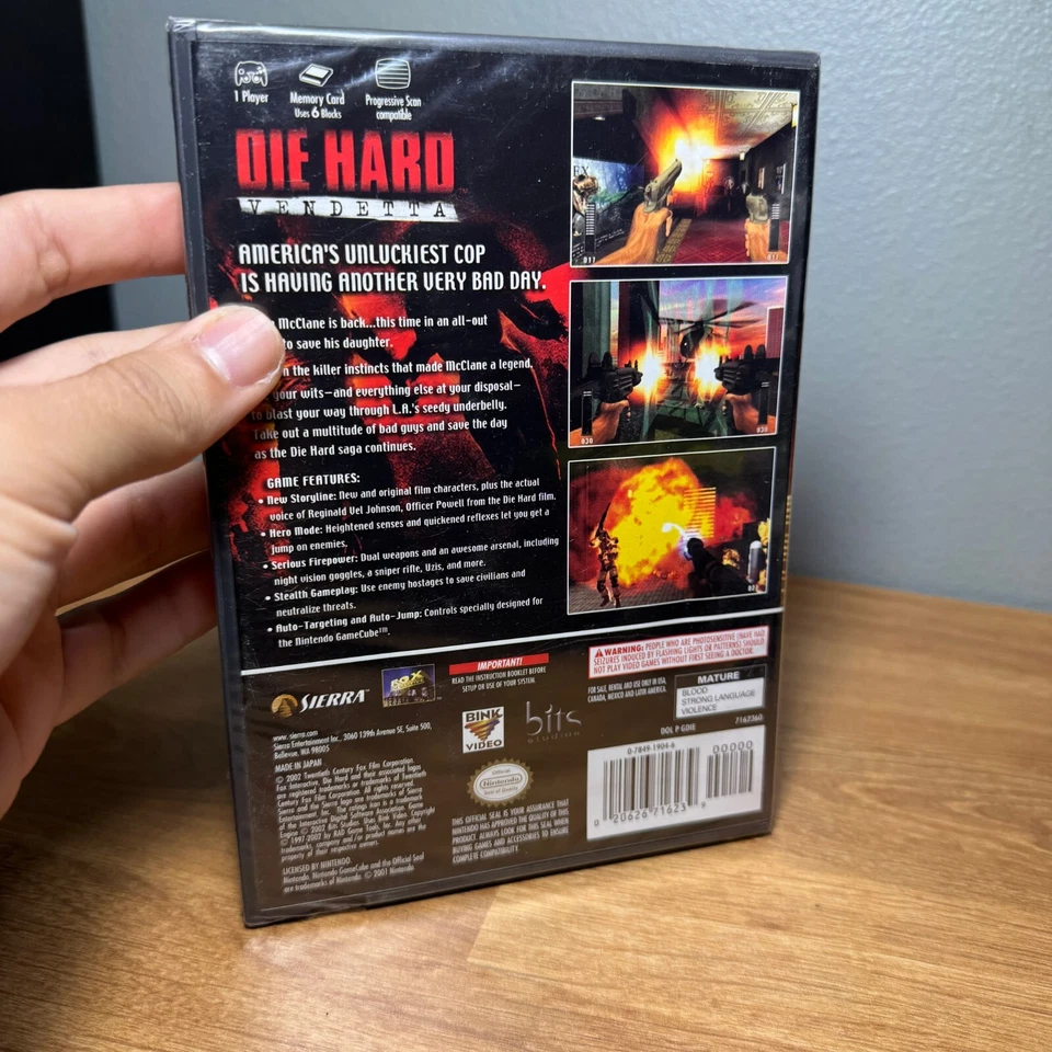 Die Hard: Vendetta; Loose (Nintendo GameCube, 2002) New Sealed - Image 4 of 4