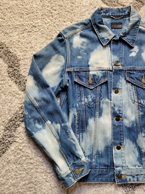 Saint Laurent SS16 Bleached Denim Jacket Hedi Slimane Surf Sound