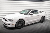 Maxton Design Seitenschweller Ansatz (Paar) Passend FüR Ford Mustang Mk5 Fl Schw
