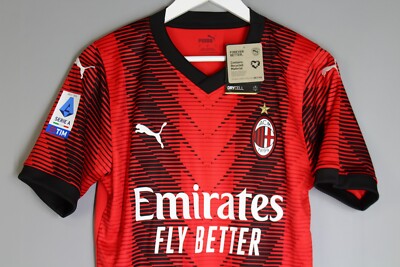 AC MILAN ITALY 2023 2024 HOME FOOTBALL SHIRT JERSEY MAGLIA #11