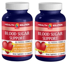 Blood Sugar Monitor - Dietary Supplement Cardiovascular Health 2 Bottle 