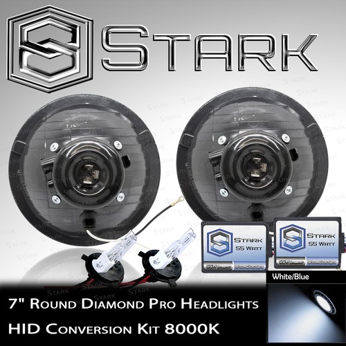 H6024 Head Light Glass Housing Lamp Projector Conversion Chrome 7" Round HID (A) - Picture 4 of 5