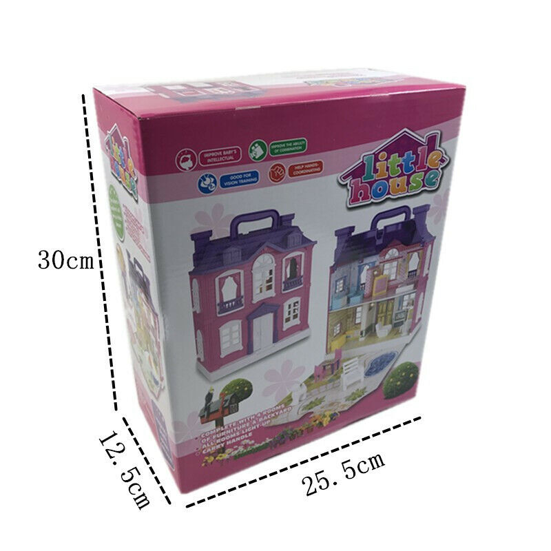 Lovely House Set + Peppa Pig Figures Gift Kid Toy Play Doll Characters  Plastic