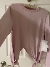 Athleta- Long Sleeve, Pullover sweatshirt. Crew neck. Thumb- Hole Cut-outs. Med