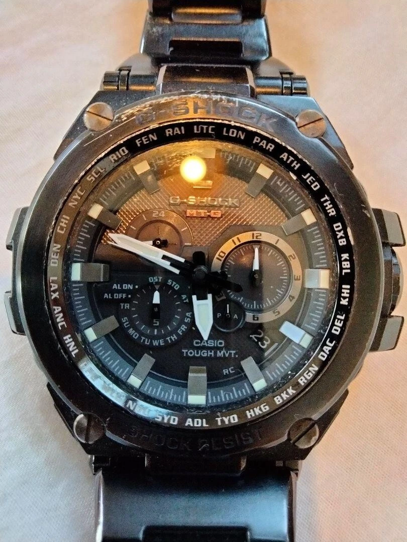 Casio G-Shock MTG MTG-S1000BD-1AJF Chrono Analog Solar black Watch Move used