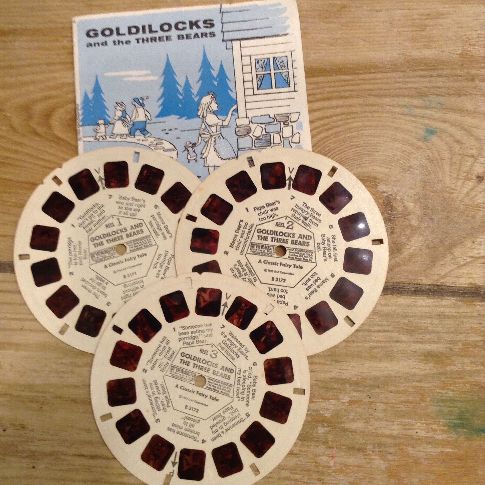 Vintage Viewmaster Houston Mall Reels Goldilocks Memphis Mall And Boo Three The Bears With