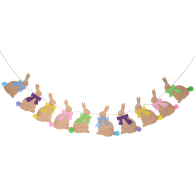 Happy Easter Hintergrund-Banner – Bunte Osterdekoration Für Drinnen & Draußen