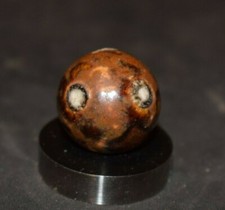 Antique German Bennington Clay Toy Marble Shooter Size.765" 49/64" 19mm VGC