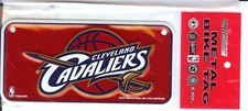 CLEVELAND CAVALIERS CAVS LICENSE PLATE MINI METAL BIKE TAG DECORATION BRAND NEW