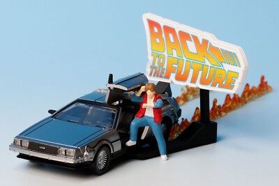 BACK TO THE FUTURE ミニカー・フィギュアセット BACK TO THE FUTURE 1/64 Scale 3 Delorean Figure Complete Set