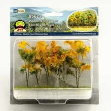 JTT Scenery 95623 Woods Edge trees | HO scale | Fall Mixed | 3" to 3.5" | 9 pack