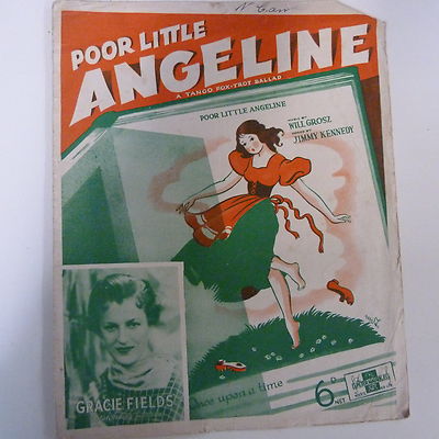 Lied POOR ANGELINE Gracie Fields 1936