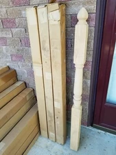 Coffman 3.5" x 60" Oak Newel Posts - Marion Series - C-4287