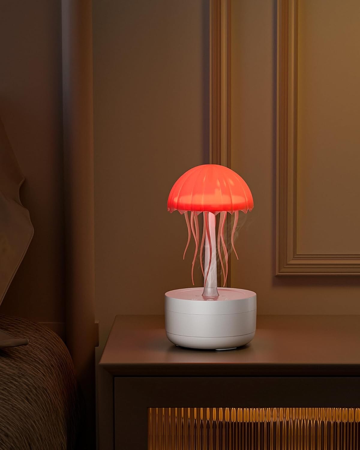 Jellyfish Dance Small Humidifier, Cute Mini Humidifier with 7 Colors Night...