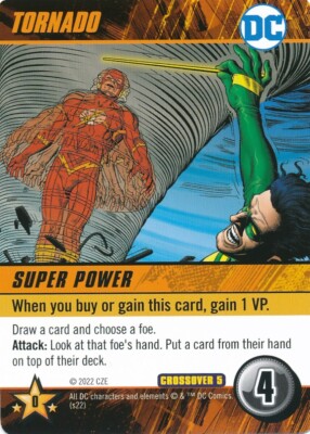 TORNADO DC Comics Deck Building Game card ROGUES FLASH WEATHER WIZARD