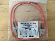 CABLExpress EXP CBX-FP-6ZSS3RX-001 Duples 62.5/125 OM1 SC/SC Riser 1M Fiber New