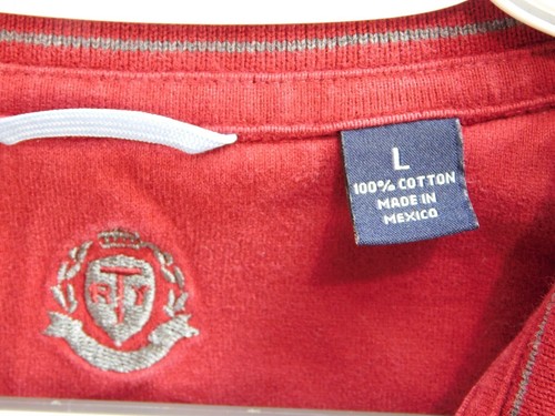 Roundtree & York 1/4 Zip Pullover Men's Large Red Sweatshirt Vintage Y2K - Picture 4 of 20