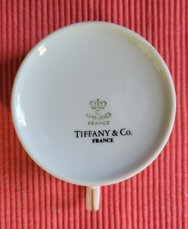 Limoges Green Cup and Saucers, Made for Tiffany & Co. eBay