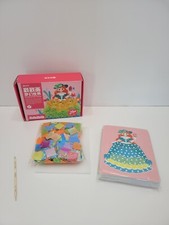 Princess DIY Poke Painting Kit Kids Toys Girls Dream Princess Dress Up Sticker