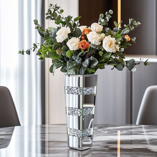 Small Mirrored Flower Vase