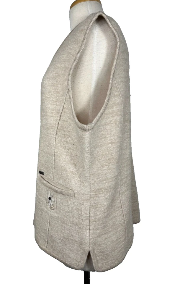 Chaleco de Colección Solo Para Mujer Talla XL Mezcla de Lana Bordado Botones Delanteros Nuevo Foto 3 de 4