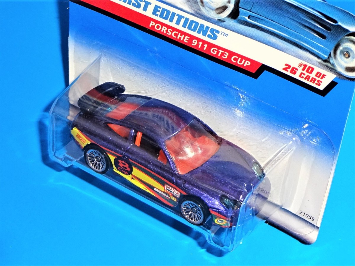 Hot Wheels 1999 First Editions 10/26 #912 Porsche 911 GT3 Cup