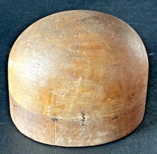 Millinery hat block for round crown - 56 cm circumference