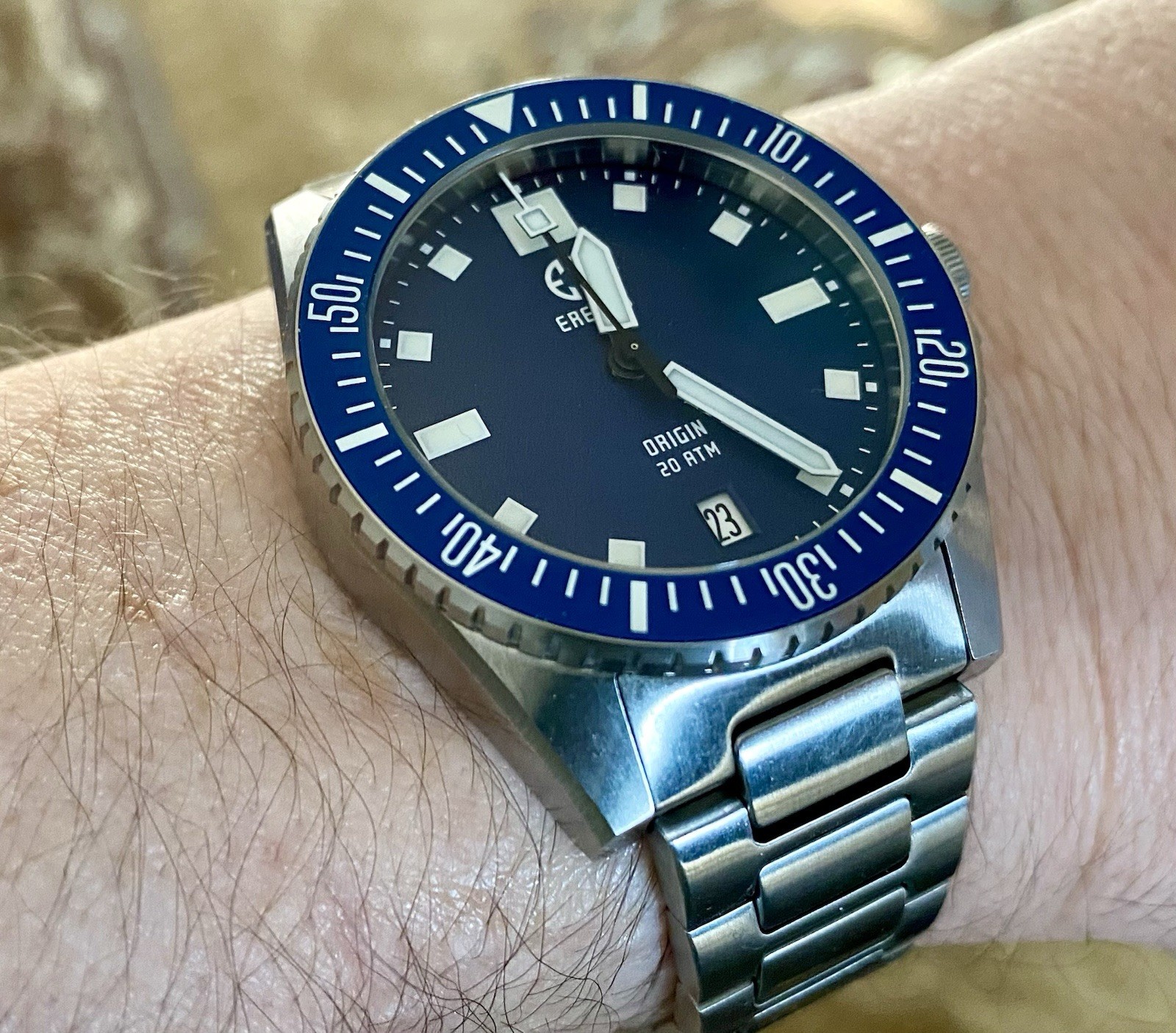 EREBUS Origin 38mm Automatic Tool Dive Watch Blue… - image 13