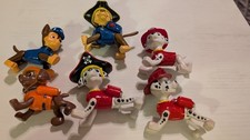 PAW PATROL  6  FIGURES RUBBERIZED POSEABLE LEGS  EXC USED COND
