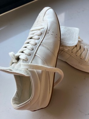 fast neue butterweiche weisse Sneaker von Massimo Dutti, Grösse 38