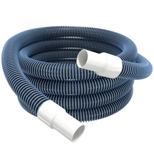 Pool Vacuum Hose With Swivel Cuff 1-1/2 Diameter 18FT Flexible Heavy Duty Poo...