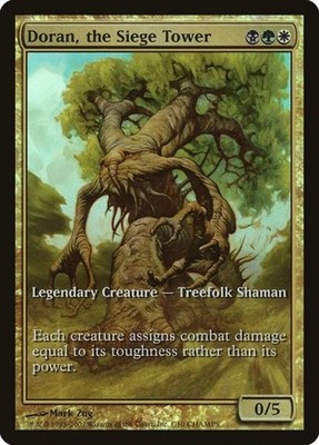 MTG English Doran, the Siege Tower Light Play Foil Promos: Champs