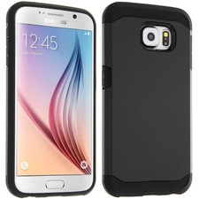 Armored case for Samsung Galaxy S6 and S7 with shock absorption system