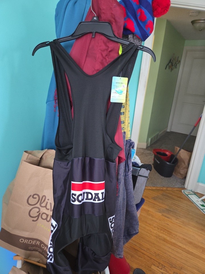 Culotte con tirantes Sloudal para ciclismo