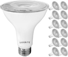 12 Pack Dimmable LED PAR30 Flood Light Bulbs, 75W Equivalent, 5000K Bright White