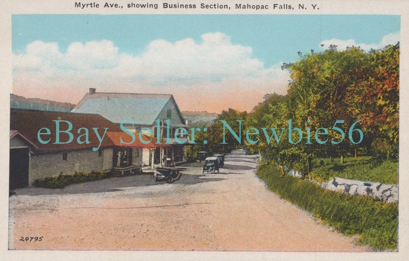 Mahopac Falls NY - MAYRTLE AVENUE BUSINESS SECTION - Postcard Putnam County