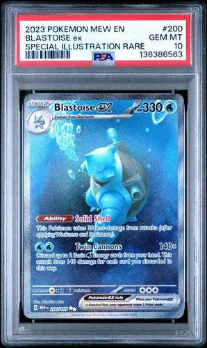 2023 Pokemon Mew En Blastoise Ex Special Illustration Rare #200 PSA 10 Gem