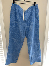 Men's Vineyard Vines Cotton Pajama Pants XL Blue Ocean Map