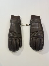 Vintage Grandoe Women  s Leather Gloves Size Small Like New Brown