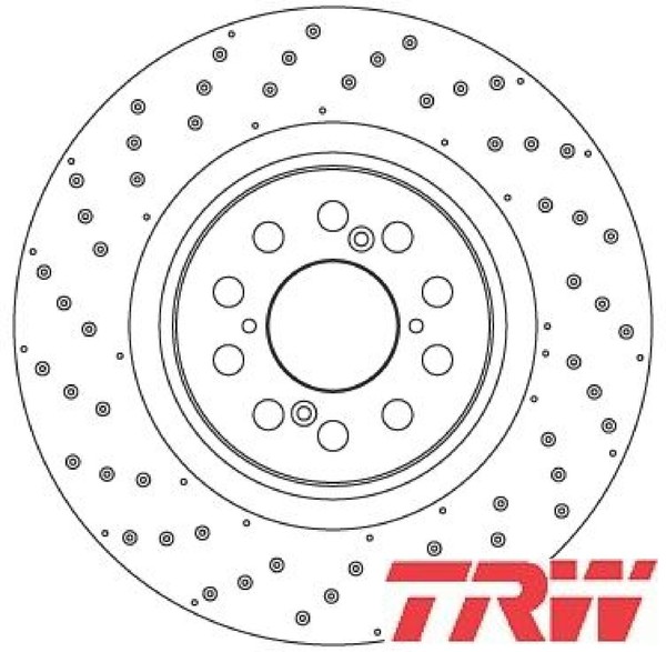 2X Bremsscheibe Trw DF6931S 2 Bremsscheiben Vorderachse Vorne FüR Honda-image