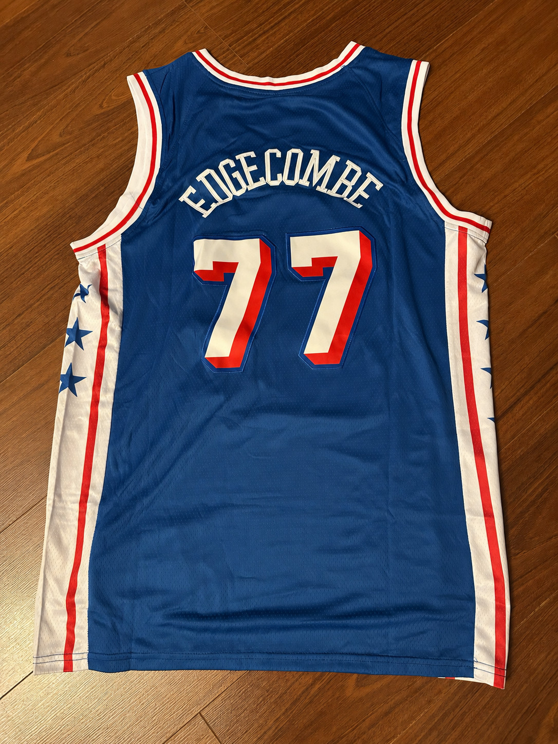 VJ Edgecombe #77 Philadelphia 76ers Royal Blue Jersey Men's S-2X NWT
