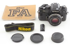  N MINT Nikon FA Black 35mm SLR MF Film Camera MF-16 Ai-s 50mm f1.8 Lens JAPAN
