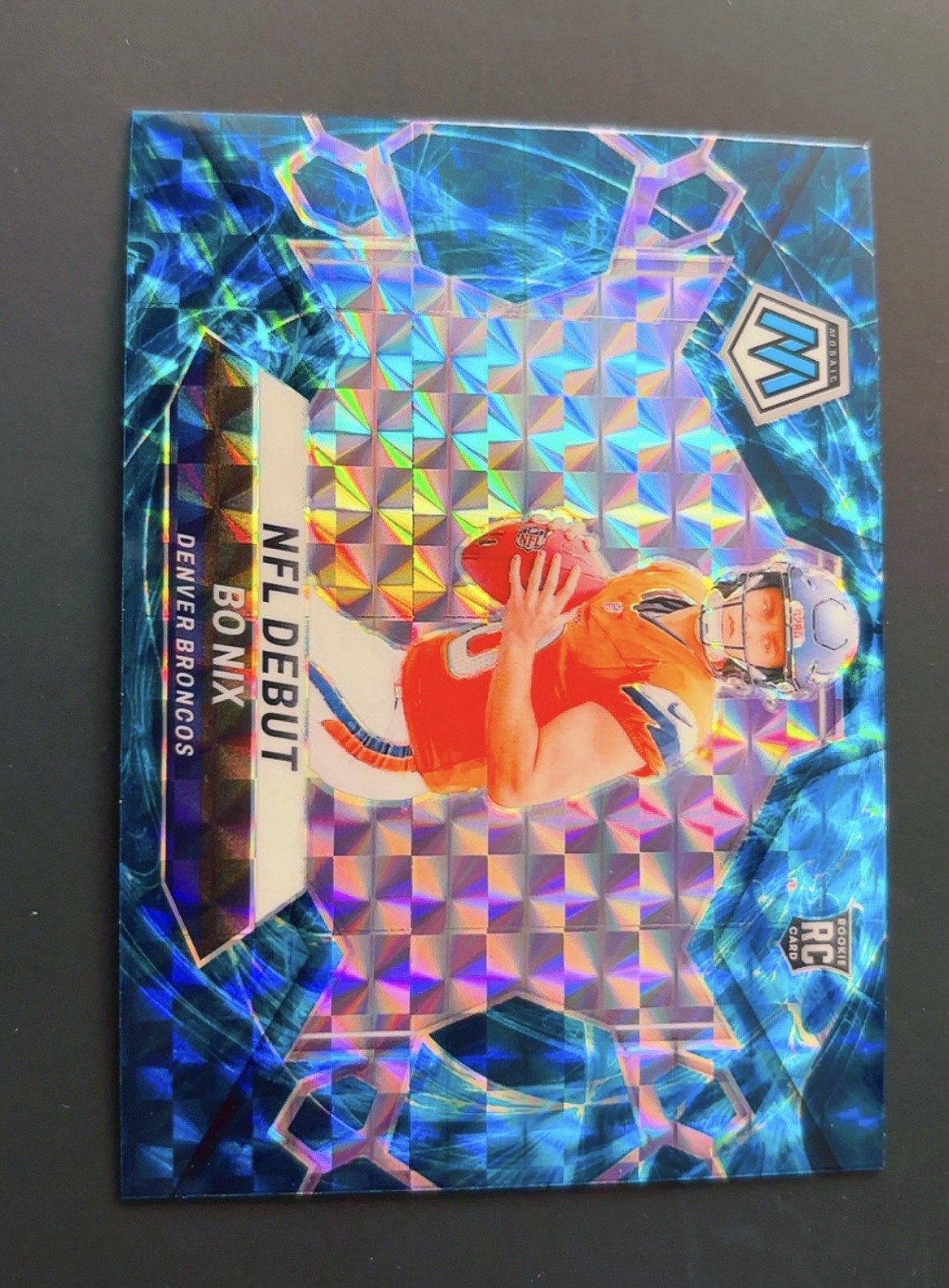 2024 Panini Mosaic Football Bo Nix NFL Debut Genesis Rookie Card CASE HIT!!