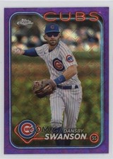 2024 Topps Chrome Logofractor Edition Purple Refractor /250 Dansby Swanson v9t