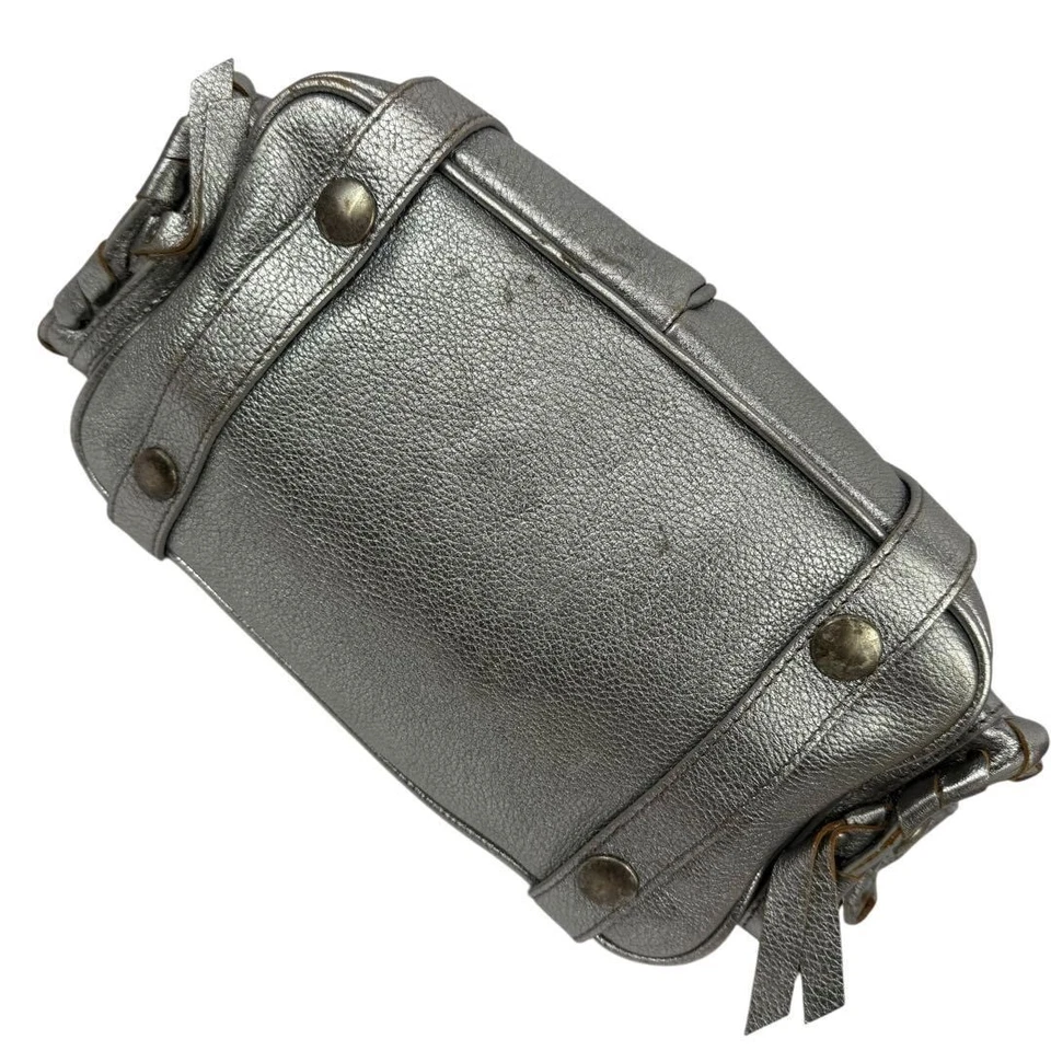Bolso de Mano Chloé Silverado Vintage Cuero Plateado Auténtico Usado de Japón Foto 4 de 4
